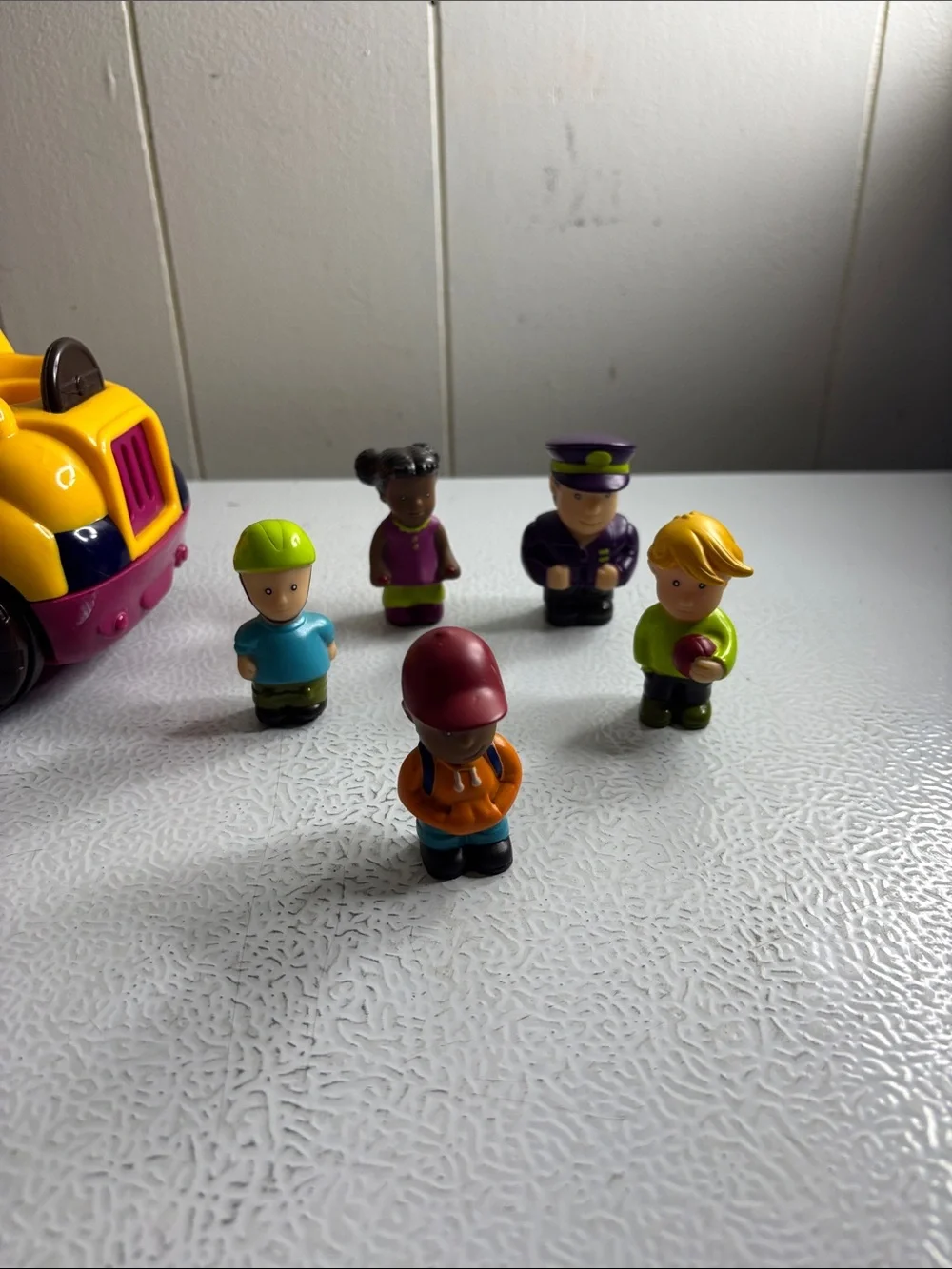 Boogie Bus Yellow Kids Toy Bus with Figures